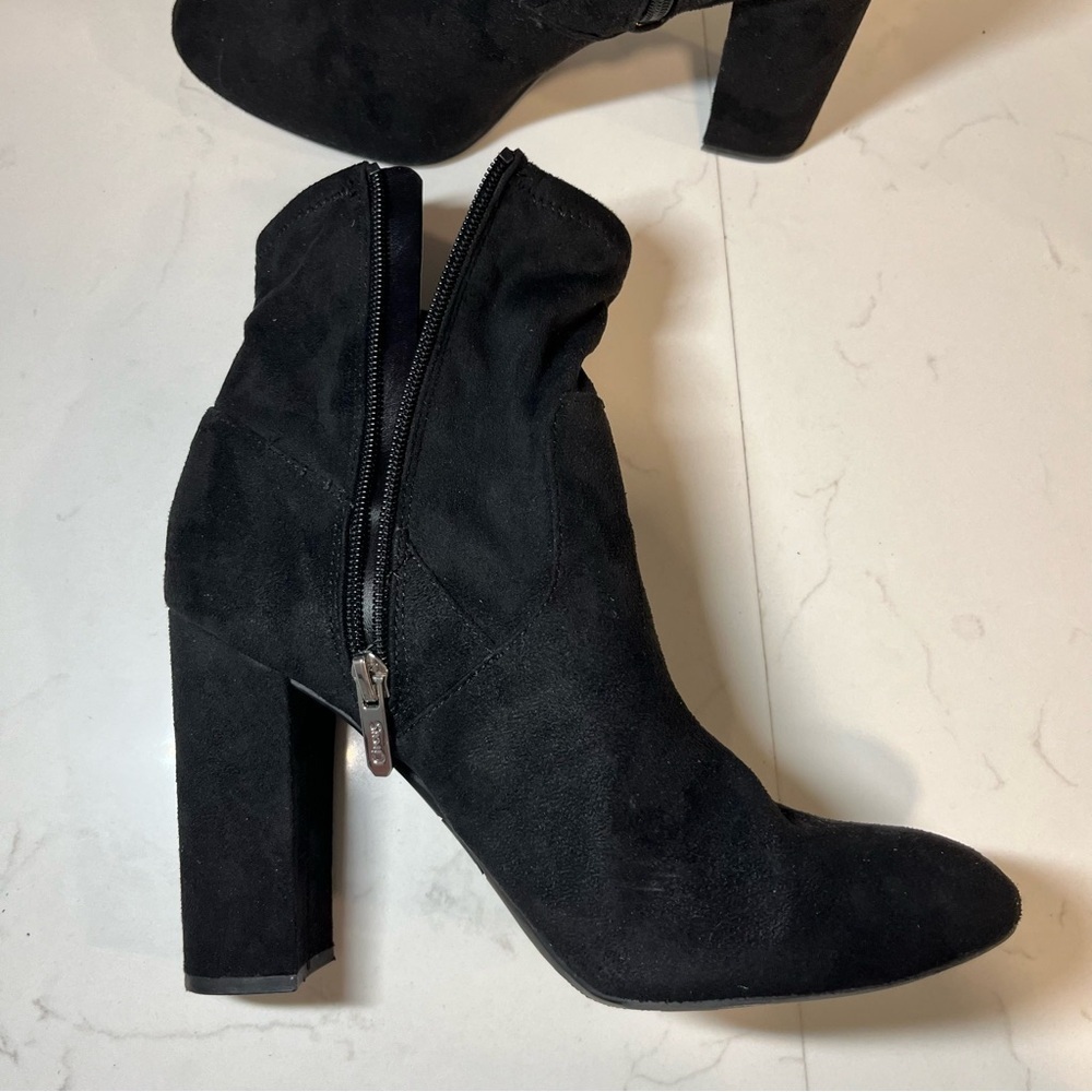 Circus Sam Edelman Carinda Black Faux Suede Ankle Boots 8.5 - Picture 7 of 10